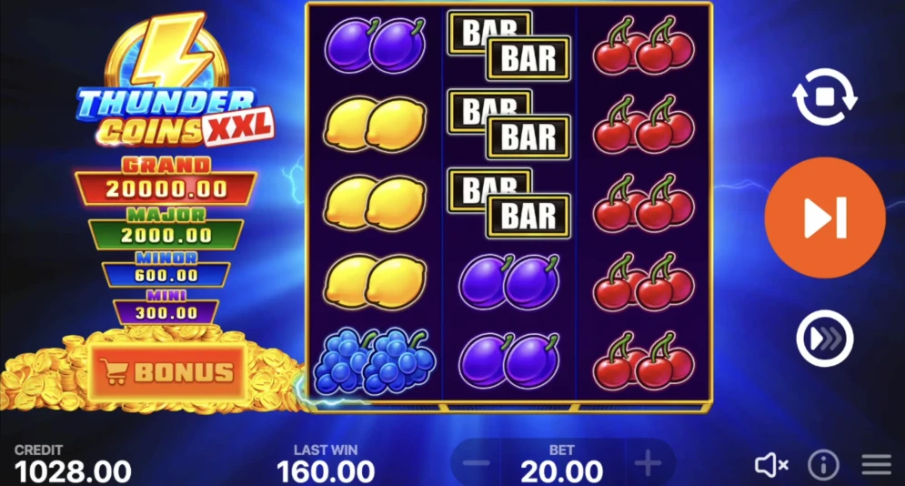 Thunder Coins XXL: Hold and Win Slot